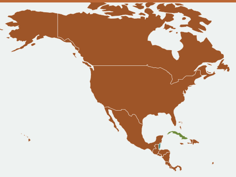 Map of power plug types across North America