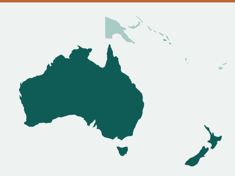 Map of passport power across Oceania